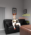 anthro aroused big_breasts bikini breasts casting_couch clothed clothing dialogue feet female furniture inside paws presenting profanity sofa swimwear text toes two-piece_swimsuit white_body deerbone_(artist) valorlynz_(modeler) jerma985 nintendo pokemon real_world bunni_(valorlynz) jeremy_harrington generation_8_pokemon humanoid lagomorph mammal pokemon_(species) scorbunny 3d_(artwork) digital_media_(artwork) english_text hi_res