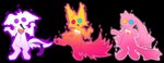 ambiguous_gender anthro group smile trio conditional_dnp labbit_(artist) l33t_(labbit) domestic_cat felid feline felis labbit mammal spirit hi_res