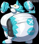 anthro big_breasts big_butt big_diaper blue_hair breasts butt clothed clothing dialogue diaper female hair huge_breasts hyper hyper_breasts machine nipples rear_view solo text thick_thighs wearing_diaper whip white_diaper wide_hips weewizzylizzy deltarune undertale_(series) tasque_manager darkner felid feline mammal robot 2021 alpha_channel english_text hi_res