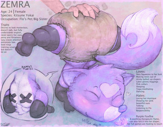 anthro big_diaper blush bodily_fluids breasts butt butt_grab clothing diaper fart feces female fire genital_fluids gloves hand_on_butt hand_on_diaper handwear happy latex latex_clothing latex_gloves latex_handwear latex_legwear legwear presenting presenting_hindquarters size_difference smelly soiled_diaper soiling solo submissive submissive_female submitting text touching_diaper unclean_diaper urine used_diaper wet_diaper overflo207 zemra_the_kitsune canid canine fox mammal english_text hi_res model_sheet
