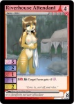 anthro asexual_symbol bleached_fur border breasts brown_hair card card_template copyright_symbol dye female female_symbol gender_symbol genitals green_eyes hair heart_symbol intersex_symbol jewelry long_hair looking_at_viewer male_symbol markings necklace nipples nude number pussy river skinny_dipping solo symbol tail tattoo towel trading_card trading_card_game trading_card_template tribal tribal_markings water white_border abluedeer furoticon tribes_of_tanglebrook riverhouse_attendant mammal mustelid otter digital_media_(artwork) shaded