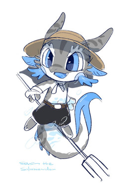 anthro black_bottomwear black_clothing black_pants blue_eyes blue_tongue bottomwear clothed clothing front_view glistening glistening_eyes grey_body grey_tail male open_mouth pants simple_background solo tail tongue topless unsigned white_background white_body white_tail asnnonaka qi_(asnnonaka) 2:3 full-length_portrait hi_res portrait