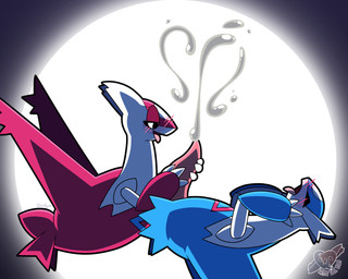 blush bodily_fluids cum cum_heart cumshot double_handjob duo ejaculation female feral feral_on_feral flying genital_fluids genitals handjob male male/female moon open_mouth orgasm orgasm_face penile penis sex simple_background tongue wings octalyne nintendo pokemon generation_3_pokemon latias latios legendary_pokemon pokemon_(species) 2025 5:4 absurd_res hi_res