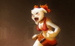 angry anthro bell female snarling solo text gueuzav ankama dofus ecaflip felid mammal 16:10 absurd_res english_text hi_res wallpaper widescreen