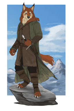 anthro cloak clothed clothed_male clothing cosplay day holding_melee_weapon holding_object holding_sword holding_weapon male male_anthro melee_weapon mountain outside sky solo standing sword weapon skullsbesan j._r._r._tolkien middle-earth_(tolkien) the_lord_of_the_rings aragorn_ii_elessar zexis canid canine canis mammal wolf 2025 hi_res