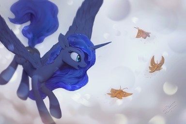 blue_body blue_eyes blue_feathers blue_hair cutie_mark feathered_wings feathers female feral flying hair horn outside solo sparkles wings assasinmonkey friendship_is_magic hasbro my_little_pony mythology princess_luna_(mlp) ambient_arthropod ambient_insect ambient_moth arthropod equid equine insect lepidopteran mammal moth mythological_creature mythological_equine winged_unicorn 2015 3:2 digital_media_(artwork) digital_painting_(artwork) hi_res painting_(artwork)