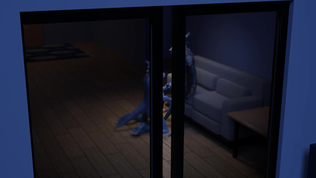 anthro anthro_on_anthro balls black_body black_scales black_skin blue_body blue_eyes blue_scales blue_skin bodily_fluids bodily_fluids_in_mouth bodily_fluids_on_penis cum cum_in_mouth cum_inside cum_on_body cum_on_face duo erection fellatio genital_fluids genitals glans handjob horn inside kneeling male male/male night nude oral penile penis scales sex sitting tail goox214 mythology dragon mythological_creature mythological_scalie scalie 3d_(artwork) 3d_animation animated digital_media_(artwork) hi_res long_playtime no_sound webm