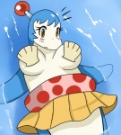 blush bomberman bomberman_jetters bottomwear breasts busty_feral cetacean clothed clothing digital_media_(artwork) dolphin dolphin_bomber female feral hudson_soft inflatable konami lying mammal marine oceanic_dolphin on_back pool_toy seashell shell skirt solo sssonic2 surprise swim_ring toothed_whale water
