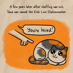 ambiguous_gender calico_pattern disembodied_hand feral gesture hand_gesture pointing pointing_at_another sitting solo speech_bubble tail text caroline_quach exploding_kittens wakayama_electric_railway_co_ltd honorary_eternal_stationmaster_tama calico_cat deity domestic_cat felid feline felis mammal 1:1 english_text low_res official_art female_(lore)