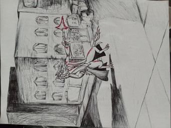 1920s_theme anthro clothing coat gun gunshot male night ranged_weapon shooting solo submachine_gun text topwear trenchcoat weapon mr.sandman wickerbeast 4:3 absurd_res english_text hi_res