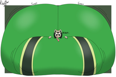 big_breasts big_butt big_nipples black_eyes bodysuit border breast_expansion breast_grab breast_squish breasts butt butt_expansion clothing expansion eyewear eyewear_on_head female front_view goggles goggles_on_head green_background green_bodysuit green_clothing green_hair green_skinsuit groan groaning_butt hair hand_on_breast hand_on_own_breast handwear hourglass_expansion huge_breasts huge_butt huge_nipples hyper hyper_breasts hyper_butt hyper_nipples immobile long_tongue looking_at_breasts looking_at_own_breasts looking_at_self looking_down looking_down_at_self lying motion_lines nipple_expansion nipple_outline nipples on_front onomatopoeia pink_tongue simple_background skinsuit solo sound_effects squish superhero swelling tan_body tan_clothing tan_eyewear tan_gloves tan_goggles tan_handwear tan_skin text tight_clothing tongue white_border reathe my_hero_academia asui_tsuyu amphibian amphibian_humanoid animal_humanoid frog frog_humanoid humanoid 2026 3:2 absurd_res colored digital_media_(artwork) hi_res shaded signature