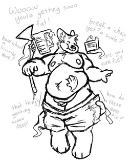 anthro areola balls belly big_areola big_belly biped cake clothing dessert disembodied_hand feeding_tube flaccid food fupa fur genitals ghost_hand glans group half-closed_eyes holding_belly humanoid_genitalia humanoid_penis lying male medical_instrument moobs narrowed_eyes navel nipples nude on_back overweight overweight_anthro overweight_male penis scientific_instrument simple_background small_penis solo_focus teasing text thick_thighs undressing weight_gain white_background aki_maned_wolf canid canine mammal maned_wolf 2023 digital_media_(artwork) english_text greyscale hi_res monochrome