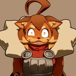 ahoge anthro blep brown_hair clothed clothing female fur hair knight looking_at_viewer orange_body orange_fur smile solo tongue tongue_out warrior wide_eyed palurdas_arts dog_knight_rpg maci_(ceehaz) canid canine canis domestic_dog mammal pomeranian spitz 1:1 3d_(artwork) blender_(artwork) digital_media_(artwork) hi_res