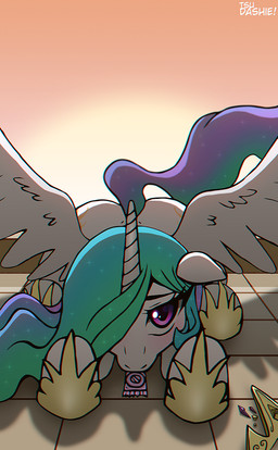 butt condom condom_in_mouth crown defeated female feral floppy_ears headgear horn jewelry looking_at_viewer mouth_hold object_in_mouth sexual_barrier_device solo spread_wings submissive submissive_female sumiset sunset surrendering wings tsudashie friendship_is_magic hasbro my_little_pony mythology princess_celestia_(mlp) equid equine mammal mythological_creature mythological_equine winged_unicorn