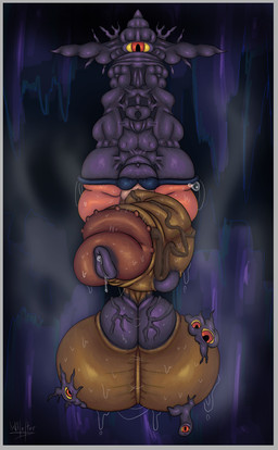 anthro balls big_balls bodily_fluids border butt captured corruption epididymis foreskin fur genital_fluids genitals glans huge_balls hyper hyper_balls hyper_genitalia infestation male orange_body orange_fur parasite penis precum simple_background slime solo steam sweat sweaty_balls sweaty_genitalia thick_thighs urethral_bulge vein veiny_balls veiny_penis white_border wilelter lagomorph leporid mammal rabbit hi_res
