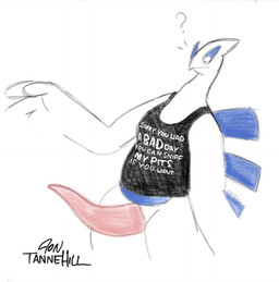 animal_genitalia animal_penis anthro black_clothing black_shirt black_tank_top black_topwear cetacean_genitalia cetacean_penis clothing curvy_figure erection genital_slit genitals male penis question_mark shirt simple_background slightly_chubby solo tank_top tapering_penis text text_on_clothing topwear white_background wings hoosierman9911a mythology nintendo pokemon dragon generation_2_pokemon legendary_pokemon lugia mythological_creature mythological_scalie pokemon_(species) scalie 2023 artist_name digital_drawing_(artwork) digital_media_(artwork) english_text signature sketch