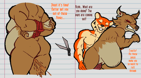 anthro bdsm belly bondage bound duo female forced hands_behind_back induced_labor male male/female mature_female muscular muscular_male penetration pregnant pregnant_anthro pregnant_female rape rapid_pregnancy sex tear_trough text tuft vaginal vaginal_penetration water_breaking ctrl-atl-replace7888 laika_aged_through_blood laika_(laika_aged_through_blood) canid canine canis coyote felid mammal pantherine tiger absurd_res english_text hi_res mother_(lore) parent_(lore)