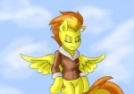 comic equid equine eyes_closed feathered_wings feathers female friendship_is_magic hair hasbro mammal my_little_pony mythological_creature mythological_equine mythology pegasus pluckyninja solo spitfire_(mlp) wings wonderbolts_(mlp) yellow_body yellow_feathers