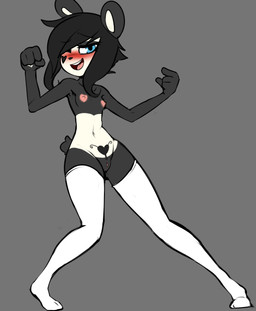 4_fingers anthro areola bangs black_body black_fur black_hair black_nose blue_eyes blush breasts butt butt_from_the_front clitoral_hood clitoris clothing drunk eyebrows eyelashes feet female fingers front_view fur genitals gesture grey_background hair hand_gesture happy heart_areola heart_nipples heart_symbol knock-kneed legwear long_hair looking_at_viewer multicolored_body multicolored_fur navel nipples nude one_eye_closed open_mouth open_smile pigeon_toed pink_nipples pink_tongue pink_vulva plantigrade pointing pointing_at_self pose pubic_tattoo raised_eyebrow short_tail simple_background small_breasts smile solo spread_legs spreading standing stockings substance_intoxication tail tattoo teeth thigh_highs tongue two_tone_body two_tone_fur vulva white_body white_clothing white_fur white_legwear wide_hips womb_tattoo deadmimicked ken_ashcorp kenny_(kenashcorp) bear giant_panda mammal 2017 digital_media_(artwork)