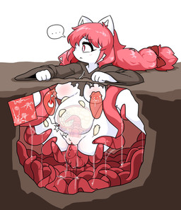 ambiguous_fluids anthro bodily_fluids breast_milking clothing cum cum_inside ejaculation ellipsis emoji_description female filled_womb forced fur genital_fluids hair impregnation kemono lactating legs_up long_hair long_ponytail milking_tentacles multiple_ova nightmare_fuel oblivious ovum penetration penis_tentacles pink_eyes pink_hair ponytail rape red_tentacles robe senses_blocked_trap sensory_deprivation sex solo sperm_cell spread_legs spreading stuck_in_ground tentacle_in_vagina tentacle_penetration tentacle_pit tentacle_rape tentacle_sex tentacles torn_clothing torn_robe unawareacles vaginal vaginal_penetration white_body white_fur potatobud3 jean_(potatobud3) canid canine canis mammal wolf hi_res mother_(lore) mother_and_child_(lore) parent_(lore) parent_and_child_(lore)