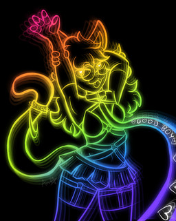 anthro arm_warmers armwear bikini bikini_top bottomwear clothing collar dancing garter_straps good_boy hair harness leash leashed_collar legwear long_hair male miniskirt praise rainbow rave skirt solo swimwear thigh_highs two-piece_swimsuit floofybeanie basil_(astral_wings) domestic_cat felid feline felis mammal 4:5 absurd_res hi_res line_art