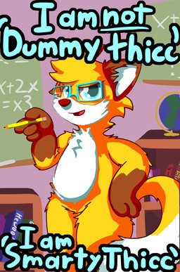 ambiguous_gender anthro book chalk chalkboard eyewear glasses globe information_board math pencil_(object) solo text thick_thighs x3 ohfourmouse canid canine fox mammal 2020 english_text hi_res reaction_image