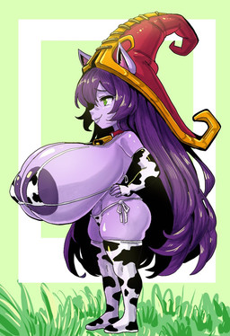 animal_print animal_print_bikini animal_print_thigh_highs areola areola_slip big_areola big_breasts big_butt bikini breasts butt clothing cow_print cow_print_armwear cow_print_bikini cow_print_elbow_gloves cow_print_thigh_highs cowbell ears_through_headwear female green_eyes hair hat headgear headwear huge_areola huge_breasts humanoid_pointy_ears hyper hyper_breasts legwear long_hair micro_bikini nipple_outline pattern_bikini pattern_clothing pattern_legwear pattern_swimwear pattern_thigh_highs pointy_ears purple_body purple_hair shortstack side_boob side_view skindentation solo string_bikini swimwear thick_thighs thigh_highs triangle_bikini two-piece_swimsuit under_boob tanukisan9997 league_of_legends riot_games tencent lulu_(lol) humanoid mammal yordle hi_res