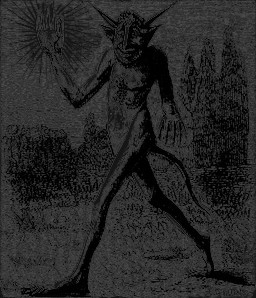 body_hair chest_hair claws glowing_hand grass hair horn humanoid_pointy_ears male night nipples nude outside plant pointy_ears simple_background smile solo tail transparent_background tree walking louis_le_breton dictionnaire_infernal yan-gant-y-tan demon horned_humanoid humanoid 1863 19th_century alpha_channel ancient_art black_and_white hi_res monochrome signature