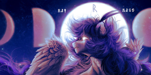 alternate_color banner_image blue_eyebrows blue_mane blue_sky blue_tail crescent_moon ear_tuft eyebrows eyelashes feathered_wings feathers female female_feral feral frown fur glowing glowing_eyes grey_sclera light logo long_mane long_tail mane moon multicolored_mane night outside purple_body purple_fur purple_mane purple_wings sky solo sparkles tail teeth text tuft two_tone_mane white_eyes wings rayrage hasbro my_little_pony mythology fan_character rachel_rage equid equine mammal mythological_creature mythological_equine pegasus 2024 artist_logo artist_name bust_portrait colored detailed digital_drawing_(artwork) digital_media_(artwork) english_text lighting portrait shaded