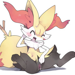 3_fingers 3_toes after_masturbation anthro big_ears big_tail biped black_body black_fur blush blush_lines bodily_fluids cheek_tuft digitigrade dipstick_tail eyes_closed facial_tuft fangs feet female female_anthro fingers fluffy fluffy_tail fur gaping gaping_vagina genital_fluids genitals hand_behind_head humanoid_genitalia humanoid_vulva inner_ear_fluff markings multicolored_body multicolored_fur nude nude_anthro nude_female object_in_tail open_mouth paws pink_nose pink_tongue red_body red_fur red_inner_ear_fluff red_tail red_tail_tip simple_background sitting smile snout solo spread_legs spreading stick stick_in_tail sweat sweaty_face tail tail_markings teeth toes tongue tuft two_tone_tail vaginal_fluid_string vaginal_fluids vaginal_fluids_on_hand vaginal_fluids_on_vulva vulva white_background white_body white_fur yellow_body yellow_ears yellow_fur yellow_tail youjomodoki nintendo pokemon braixen canid canine generation_6_pokemon mammal pokemon_(species) 1:1 2025 absurd_res hi_res