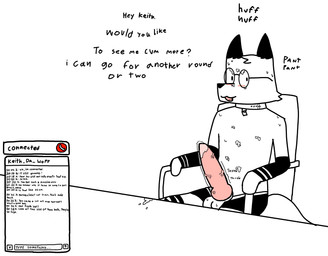 after_masturbation animal_genitalia animal_penis anthro armwear balls big_balls big_penis bodily_fluids breath canine_genitalia canine_penis clothing collar cum cum_on_desk cum_on_face cum_on_glasses cum_on_penis cum_on_self dripping ejaculation eyewear femboy genital_fluids genitals glasses holding_penis huge_penis knot long_socks male masturbation nerd panting penile penile_masturbation penis solo standing text throbbing throbbing_penis vein veiny_penis foxfreeguy roddy_(foxfreeguy) canid canine fox mammal absurd_res english_description english_text hi_res