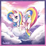 cloud female horn sky solo tail wings gab0o0 hasbro my_little_pony mythology equid equine horse mammal mythological_creature mythological_equine pony winged_unicorn absurd_res hi_res