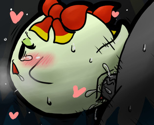 accessory black_eyes blush bodily_fluids bow_(feature) bow_accessory bow_ribbon cum cum_from_vagina cum_in_vagina cum_inside cum_on_penis drooling duo faceless_character faceless_male female female_focus female_penetrated genital_fluids genitals green_body green_skin hair_accessory hair_bow hair_ribbon heart_symbol interspecies makeup male male/female male_penetrating male_penetrating_female mascara motion_lines not_furry open_mouth penetration penile penile_penetration penis penis_in_vagina ribbons saliva sex solo_focus sweat tears vaginal vaginal_penetration vein veiny_penis enigi09 mario_bros nintendo paper_mario lady_bow boo_(mario) ghost human mammal spirit 2017