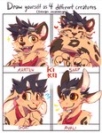 anthro blep blush eyes_closed eyewear forked_tongue goggles horn index_to_index male open_mouth simple_background solo tail tail_in_mouth text tongue tongue_out white_background fenneckiro kiro_(fenneckiro) avali avian bovid caprine felid goat gulonine mammal marten mustelid musteline pantherine snow_leopard 2021 absurd_res english_text headshot_portrait hi_res portrait