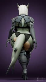anthro big_breasts big_butt bionic_arm bionics blonde_hair bottomwear breasts butt clothed clothing countershading curvy_figure cybernetic_arm cybernetic_limb cybernetics female hair huge_breasts huge_butt lace legwear lingerie machine non-mammal_breasts simple_background solo tail thick_tail thick_thighs topwear underwear voluptuous walking wide_hips f-euphrates snet fish marine shark 3d_(artwork) 3d_animation animated digital_media_(artwork) hi_res no_sound webm