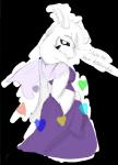 anthro biped black_sclera crossgender female floppy_ears heart_symbol horn long_ears mtf_crossgender simple_background solo text transparent_background sugarrusheyes undertale undertale_(series) asriel_dreemurr_(god_form) boss_monster_(undertale) bovid caprine mammal alpha_channel english_text hi_res