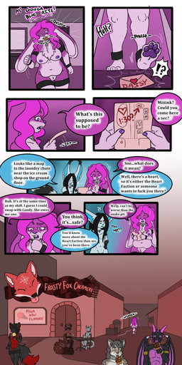 anthro breasts collar cuff_(restraint) dessert dialogue duo female food genitals ice_cream letter male metal_collar penis profanity restraints tail text tatsuchan18 mythology background_character daisy_(tatsuchan18) mink_(tatsuchan18) bassariscus canid canine domestic_cat dragon felid feline felis lagomorph leporid mammal mythological_creature mythological_scalie procyonid rabbit ring-tailed_cat scalie absurd_res comic digital_media_(artwork) english_text hi_res multiple_scenes