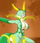anthro anthrofied big_breasts blue_eyes breasts cleavage clothed clothing female glowing half-closed_eyes june navel nintendo nipples open_mouth plain_background pokémon r-mk reptile scalie serperior snake solo thick_thighs thighs video_games
Rating: Safe
Score: 6
User: MrPerson95
Date: February 01, 2014