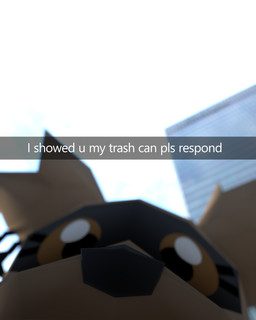 anthro close-up eyelashes female looking_at_viewer snout solo text drasha69 nintendo pokemon generation_3_pokemon pokemon_(species) zigzagoon 3d_(artwork) 4:5 blender_(artwork) blender_eevee_(artwork) digital_media_(artwork) english_text hi_res meme