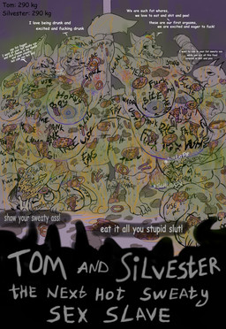 anthro armpit_hair big_butt big_penis bodily_fluids body_hair butt butt_hair cum cum_on_penis dialogue ejaculation feces feces_everywhere feces_in_ass feces_on_penis feces_pile fellatio food food_fetish food_on_back food_on_belly food_on_body genital_fluids genitals group leaking_cum lgbt_pride licking male male/male moobs musk musky_anus musky_balls musky_body musky_feet musky_penis nipple_fetish nipple_lick nipple_play nipples nude nude_male obese obese_anthro obese_male oral overweight overweight_anthro overweight_male penile penis pride_colors pubes sex slob slur smegma text text_on_body tongue urine urine_on_ground vincian_pride_colors watersports weight_gain wide_hips young young_adults young_male danothegingerfatass disenchantment_(series) disney dragon_ball dragon_ball_super lgbt_pride_month looney_tunes metro-goldwyn-mayer netflix the_owl_house tom_and_jerry warner_brothers champa king_clawthorne luci_(disenchantment) riggy_the_runkey sylvester_(looney_tunes) thomas_cat demon felid feline haplorhine mammal monkey primate titan_(the_owl_house) absurd_res cover cover_art cover_page english_text hi_res