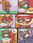 2012 3:4 anthro baby_bottle babystar biped clothing comic detailed_background dialogue digital_media_(artwork) duo english_text female fur gemma_polson hair hi_res lying mammal marina_neira_(character) pacifier rodent sciurid shirt text topwear tree_squirrel young young_anthro