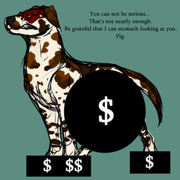 censor_bar censored_anus censored_genitalia censored_penis degradation degradation_kink degradation_text feral financial_domination frown glare male scowl solo yonnixart ciera_(yonnixart) canid canine canis dalmatian domestic_dog mammal 1:1 censored hi_res sketch