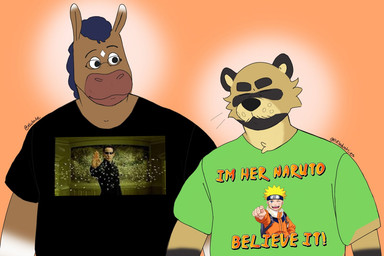 anthro black_ears black_hands black_nose brown_body brown_fur chest_tuft diamond_(marking) eyebrows eyes_always_closed eyes_closed eyewear frown fur glasses male male_anthro markings navy_hair orange_background simple_background thick_eyebrows tuft whisker_spots p_rindustries naruto the_matrix elubbb_(p_rindustries) naruto_uzumaki neo_(the_matrix) p_rindustries_(p_rindustries) canid canine mammal raccoon_dog tanuki 3:2 digital_drawing_(artwork) digital_media_(artwork) english_description