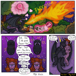 after_sex afterglow altar anus balls bestiality big_breasts bird's-eye_view blush bodily_fluids breasts breath_powers cervix cuddling cum cum_drip cum_from_vagina cum_in_uterus cum_in_vagina cum_inside detailed_background dialogue dripping duo ejaculation elemental_manipulation exhausted eyes_closed female female_human female_penetrated feral feral_penetrating feral_penetrating_human fire fire_breathing fire_manipulation forest freckles from_front_position front_view genital_fluids genitals hair hand_on_cheek hand_on_hip happy heart_symbol high-angle_view hug human_on_feral human_penetrated impregnation internal internal_vaginal interspecies larger_feral larger_male leaking_cum long_hair lying male male/female male_feral male_penetrating male_penetrating_female medial_ring missionary_position moan nipples non-mammal_balls nude nude_female nude_human on_back onomatopoeia open_mouth orange_hair orgasm orgasm_face outside outside_sex ovum ovum_with_heart penetration penile_spines penis perineum plant pubes romantic romantic_couple sex side_view size_difference smaller_female smaller_human smaller_penetrated smile sound_effects speech_bubble sperm_cell sweat text thought_bubble tree twitching_tail urethra uterus vaginal_canal magnum_mk european_mythology mythology gretchen_(magnum_mk) lucius_(magnum_mk) arthropod beetle dragon elateroid firefly human insect mammal mythological_creature mythological_scalie scalie western_dragon 1:1 2025 absurd_res comic digital_media_(artwork) english_text hi_res shaded soft_shading