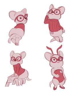 anthro bunny_costume clothing costume eyewear female footwear glasses name_tag pawpads paws rear_view red_clothing red_shirt red_topwear round_ears shirt shoes solo step_stool suggestive therapist topwear wearing_glasses nennabun disney zootopia dr._fuzzby macropod mammal marsupial quokka hi_res