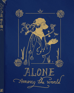 anthro clothed clothed_anthro clothed_male clothing crown ears_back eyes_closed flower fur headgear horn male pivoted_ears plant raised_arms robe solo symbol text wool_(fur) reynard_goodfellow reynard_the_baa arthropod bovid caprine insect mammal sheep cover cover_art hi_res