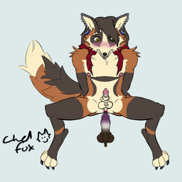 animal_genitalia anthro anus balls blush butt claws duo ear_piercing ear_ring erection facial_piercing genital_piercing genitals guiche_piercing knot knotted_penis labret_piercing lip_piercing lip_ring male male/male nipple_piercing nipples nose_piercing nose_ring paws penis penis_piercing penis_poking_out piercing poking ring_piercing scrotum_piercing sheath shy solo chelfoxart chelfox skorvold calico_fox canid canine cross_fox fox mammal red_fox true_fox 1:1 signature nonbinary_(lore)