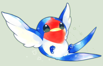 ambiguous_gender beak blue_body blue_feathers blue_feet feathered_wings feathers feet feral flower green_background markings open_wings plant red_body red_feathers red_markings simple_background solo star tail tail_feathers teal_eyes white_body white_feathers white_markings wings yellow_beak michi_runi nintendo pokemon avian generation_3_pokemon pokemon_(species) taillow digital_media_(artwork) unavailable_at_source