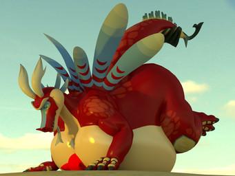 3_toes anthro belly big_belly claws duo facial_hair feet horn male male/male obese outside overweight sand simple_background size_difference smothering tail thick_thighs toes wings themeshow101 charleyfox_(modeler) marioyusuke_(modeler) mythology nintendo the_legend_of_zelda wind_waker charleyfox_fox darius_tatu_(themeshow101) valoo canid canine dragon fox mammal mythological_creature mythological_scalie scalie 3d_(artwork) 4:3 digital_media_(artwork) hi_res