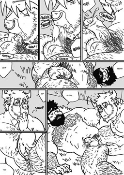after_orgasm anthro arm_hair balls bed belly_hair blush bodily_fluids body_hair butt_hair chest_hair cum cum_in_mouth cum_inside dialogue drinking drinking_cum duo erection fingering forearm_hair forearms foreskin furniture genital_fluids genitals hairy hairy_balls hairy_legs humanoid_genitalia humanoid_on_anthro humanoid_penis larger_penetrated male male/male musclegut muscular muscular_anthro nipples nude oral partially_retracted_foreskin penetration penis piercing pubes realistic_penis_size sex size_difference small_balls small_penis text unretracted_foreskin husky92 european_mythology greek_mythology mythology bovid bovine human humanoid mammal minotaur orc comic english_text hi_res monochrome multiple_scenes